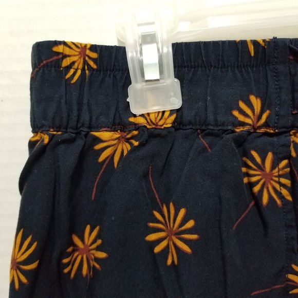 Madewell shorts Medium Pull-On Tie Fresh Daisies floral print elastic waist - Picture 3 of 16